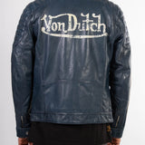 Kenny - Blouson motard cuir homme