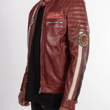 Kenny - Blouson motard cuir homme