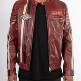 Kenny - Blouson motard cuir homme