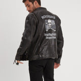 Akron - Blouson motard esprit rock