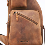 Sac porte croisé cuir - Daytona 73