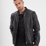 Mercer - Blouson cuir homme