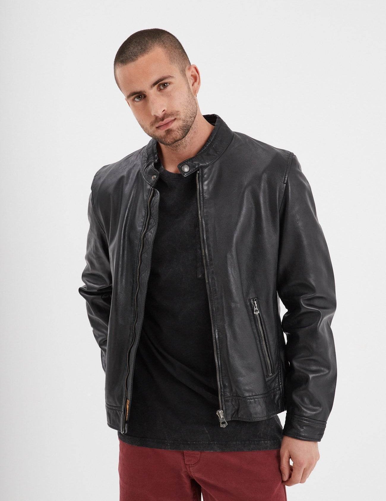 Mercer - Blouson cuir homme