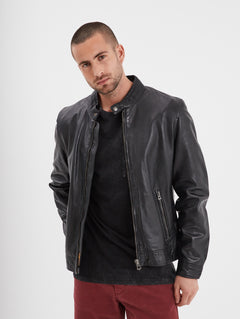 Mercer - Blouson cuir homme