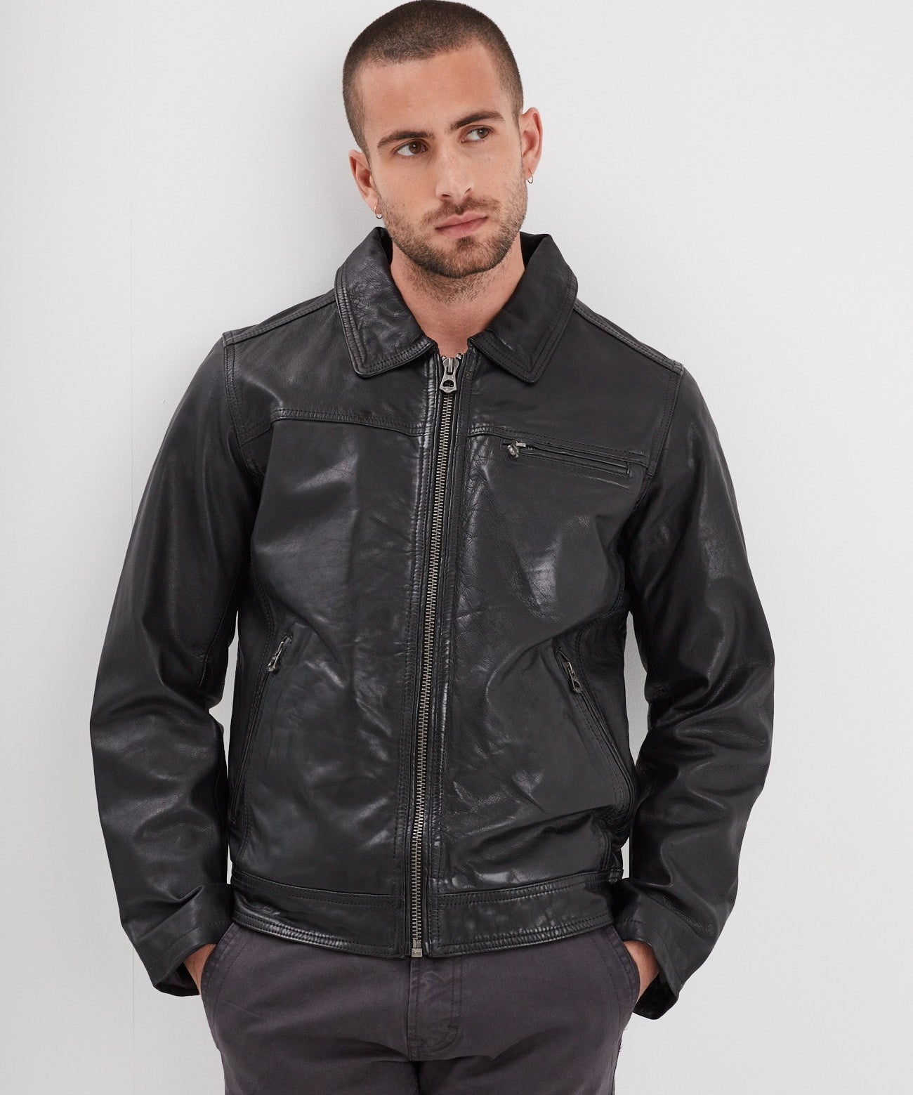 Major - Blouson cuir homme