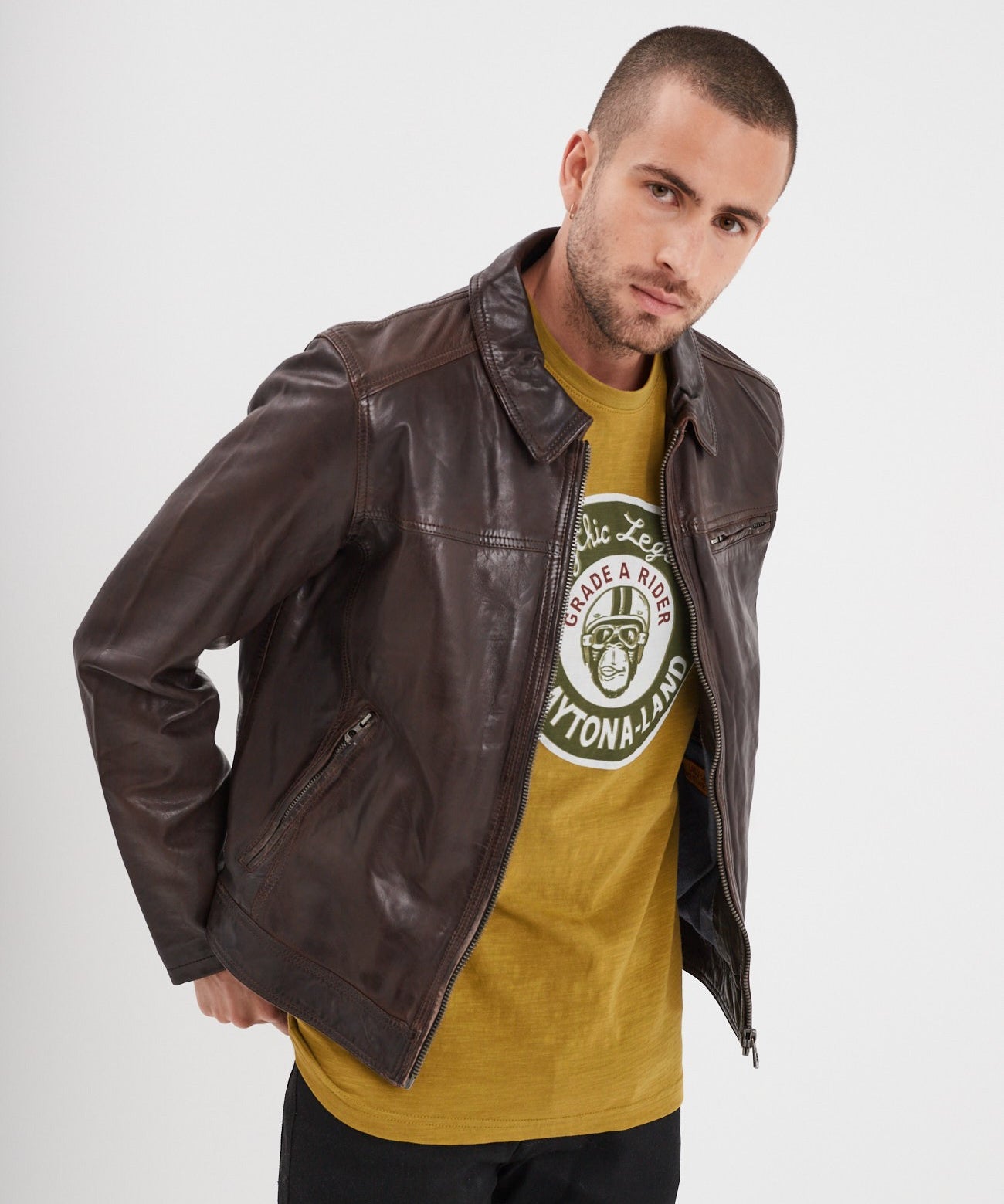 Major - Blouson cuir homme