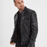 Walkor - Blouson cuir motard