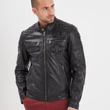 Walkor - Blouson cuir motard