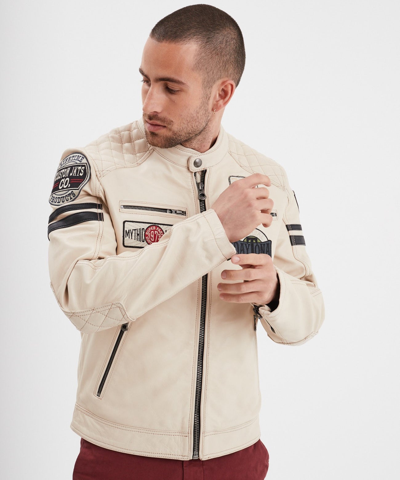 Walkor - Blouson cuir motard