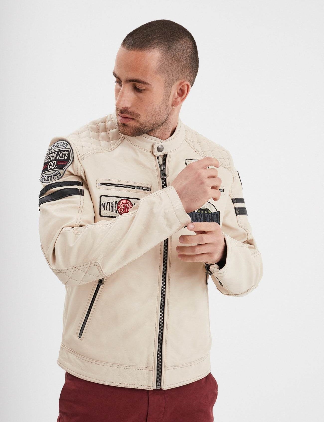 Walkor - Blouson cuir motard