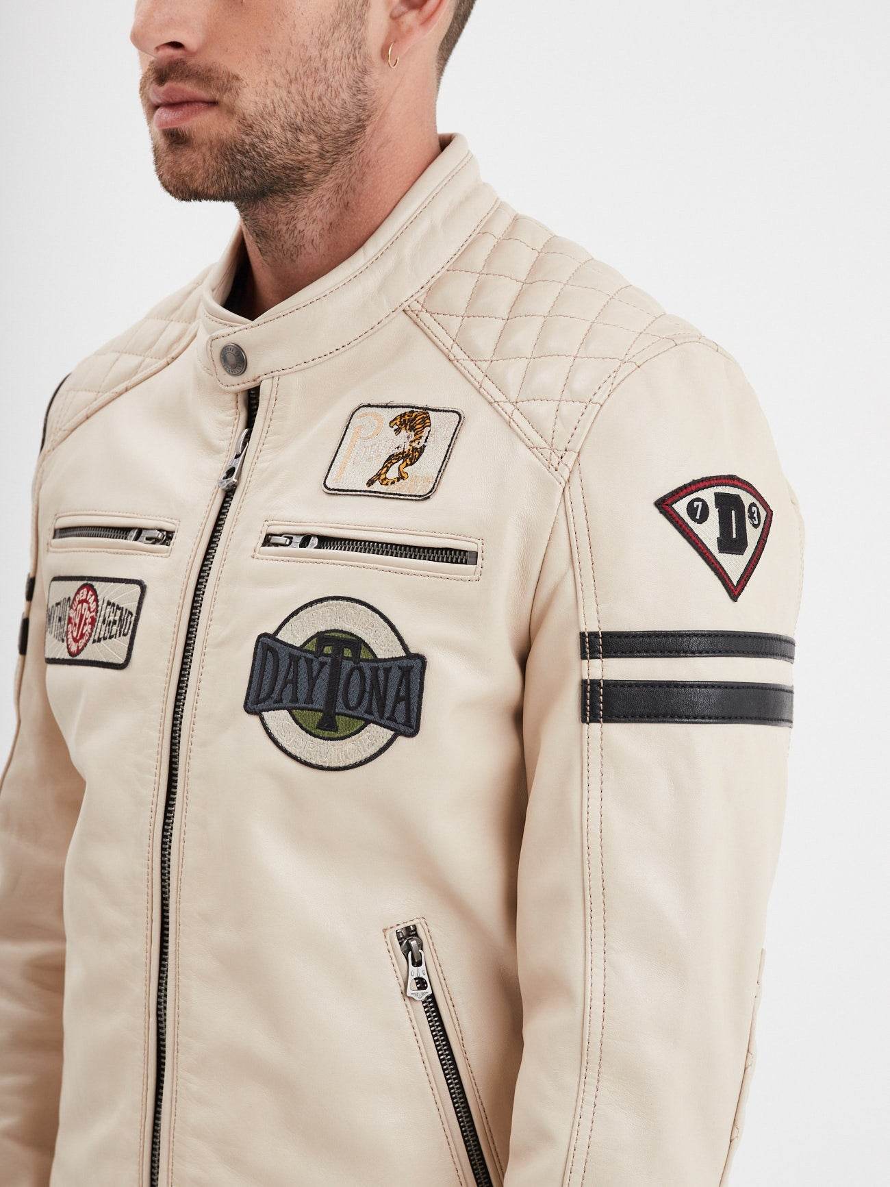 Walkor Blouson cuir motard – Daytona 73