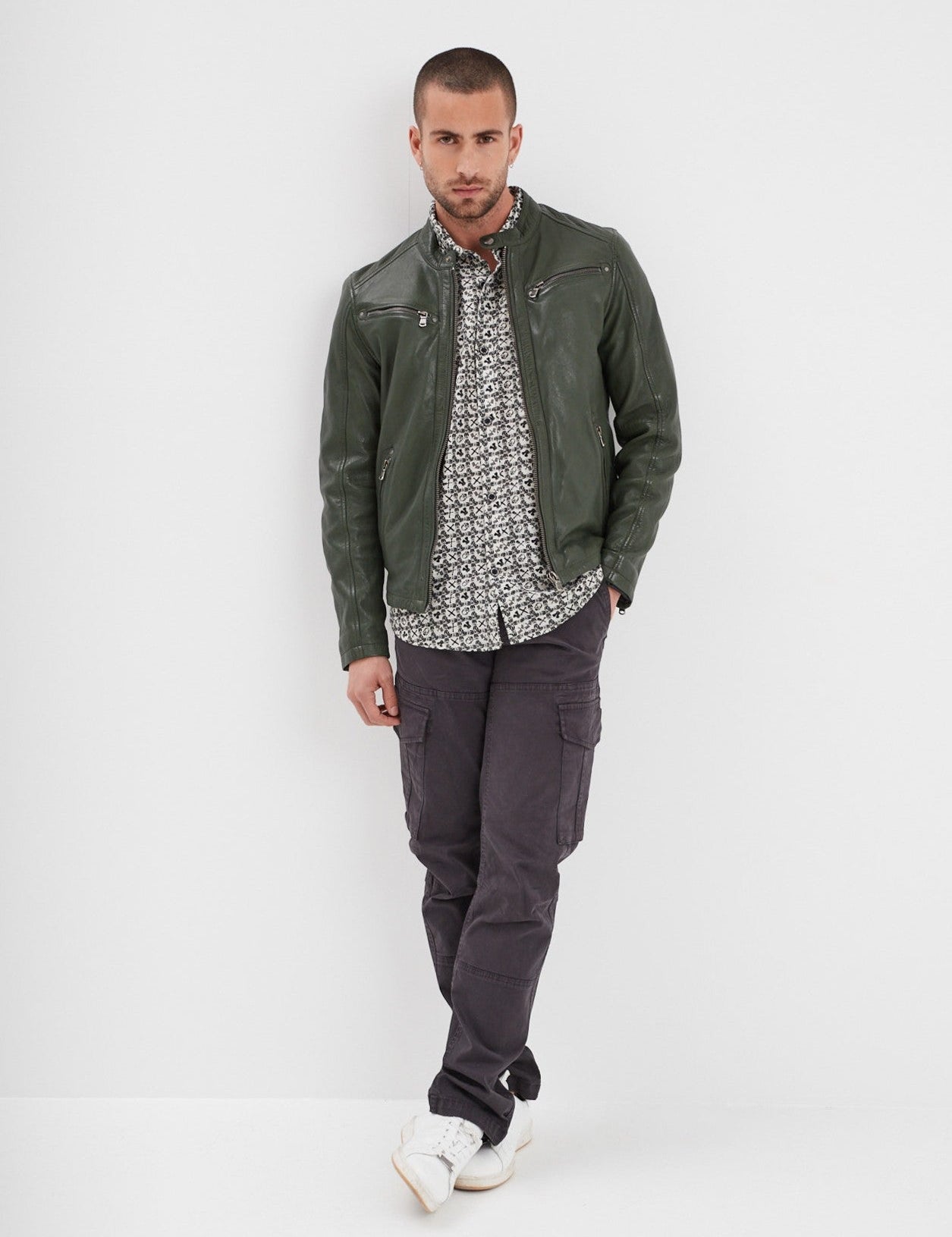 Gafino - Blouson cuir homme