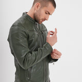 Gafino - Blouson cuir homme