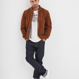 Windon - Bomber en daim homme