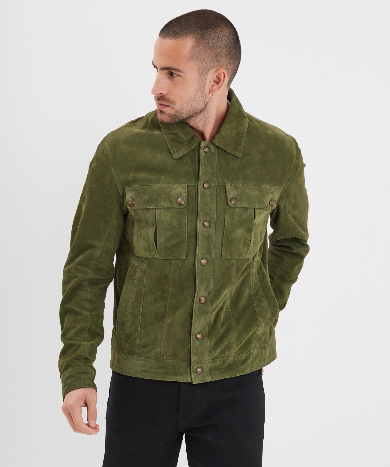 Smith - Veste en daim homme