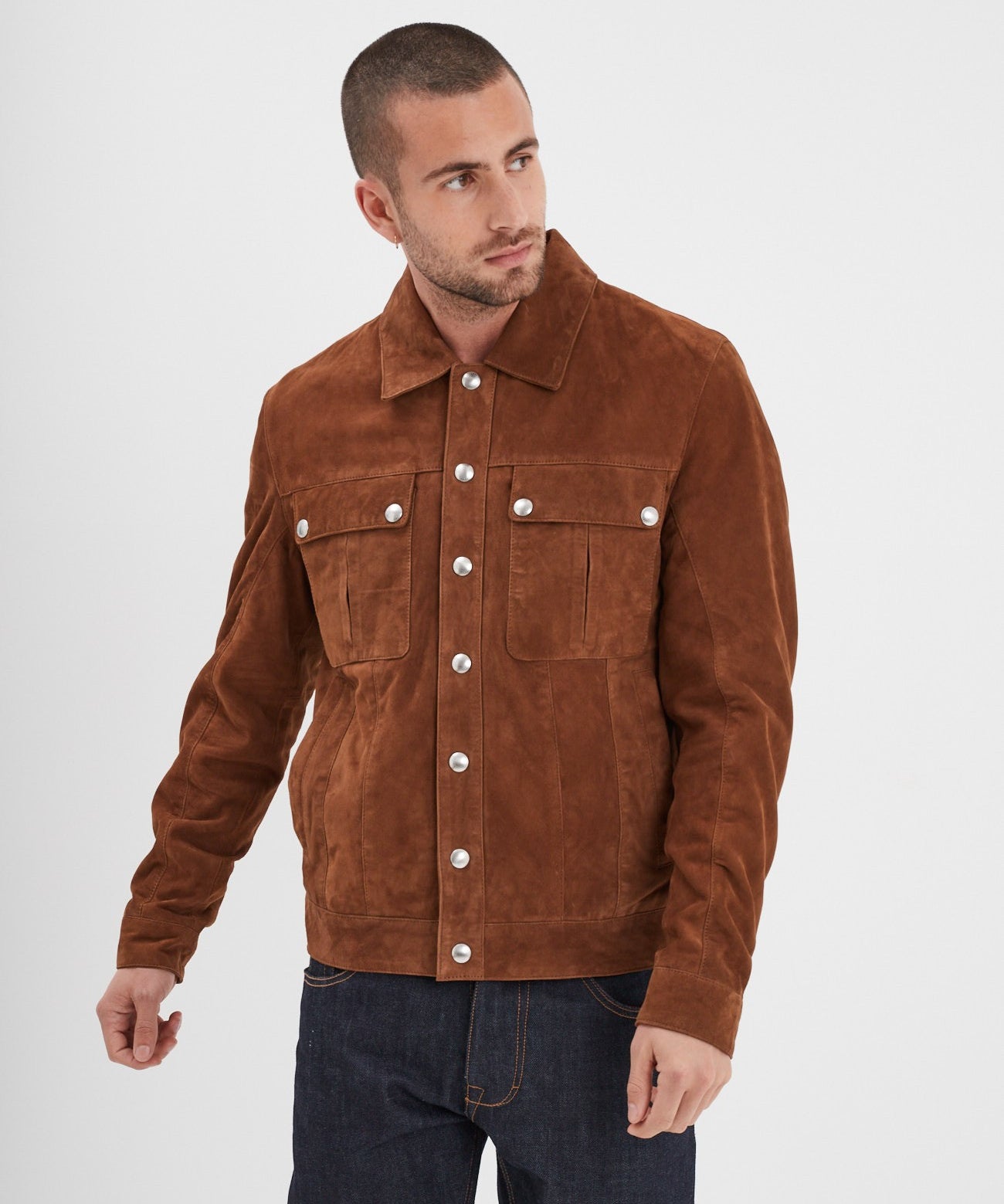 Smith - Veste en daim homme