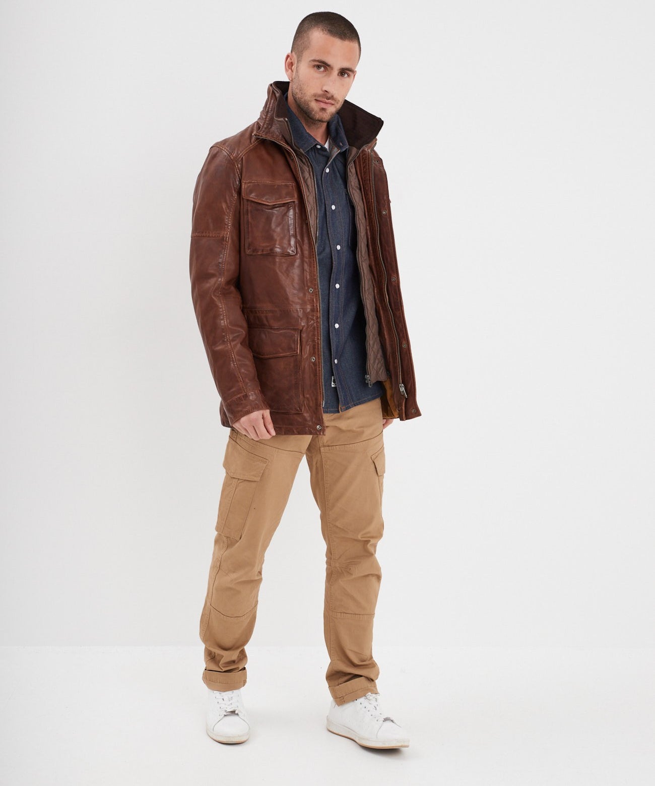 Rodeo - Veste cuir homme