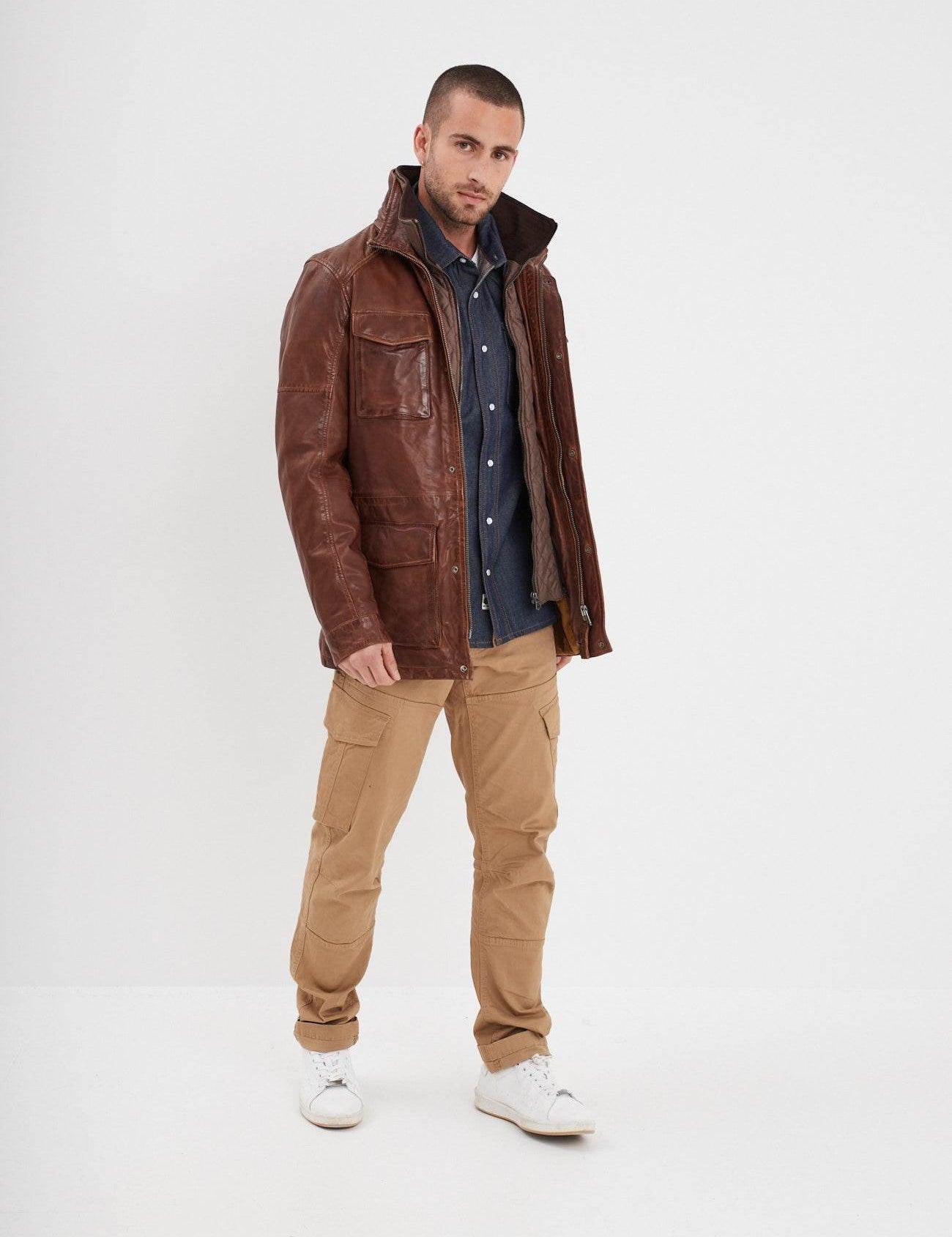 Rodeo - Veste cuir homme