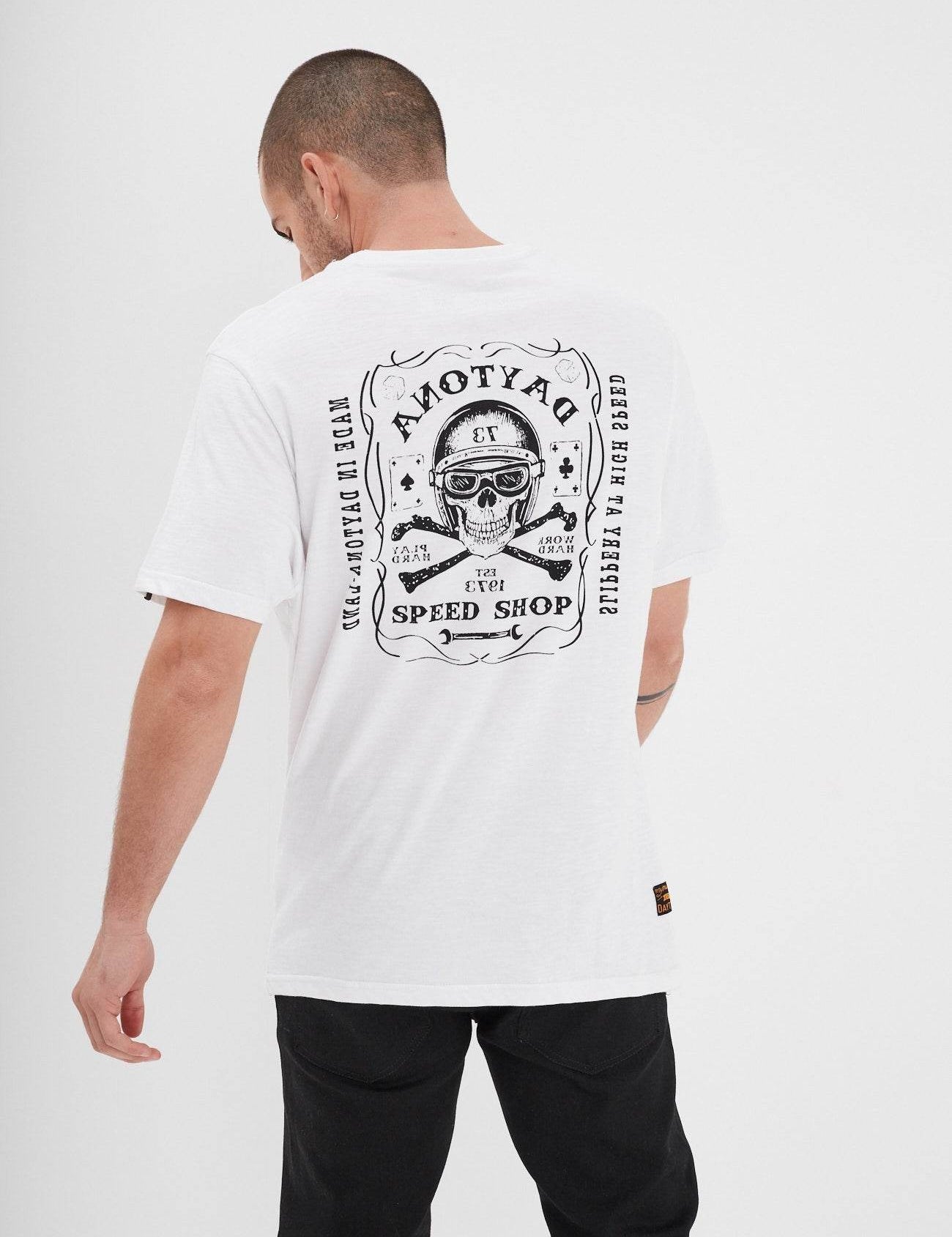Wright - T-shirt moto vintage