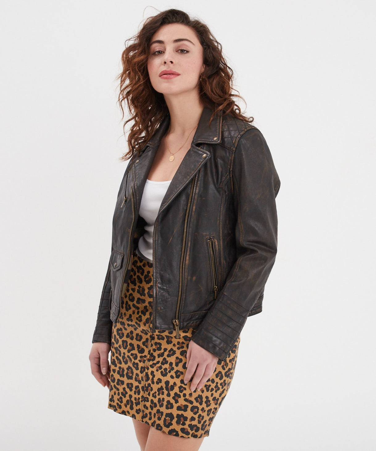 Carmen - Blouson cuir femme