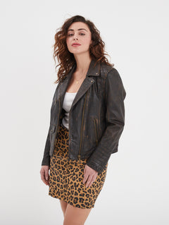 Carmen - Blouson cuir femme