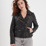 Dudley - Blouson cuir femme