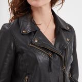 Dudley - Blouson cuir femme