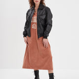 Exeter - Bomber cuir femme