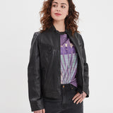 Guildford - Blouson cuir femme