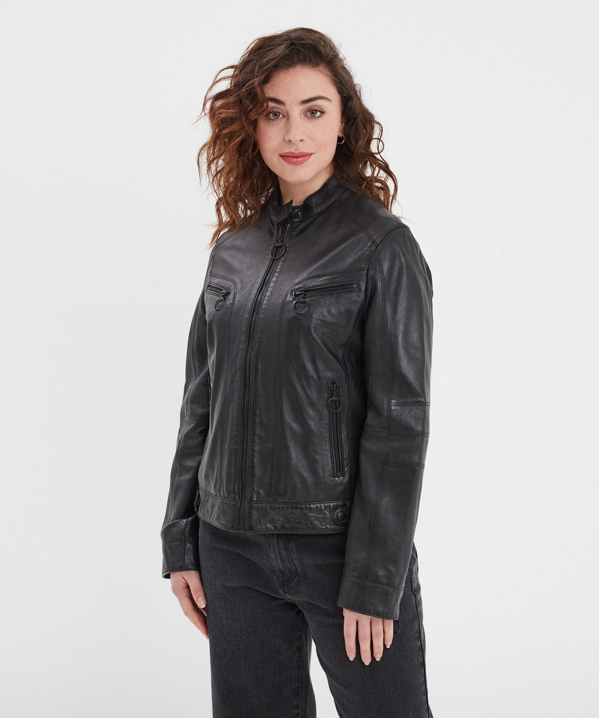 Guildford - Blouson cuir femme