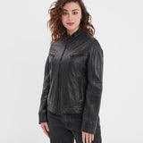 Guildford - Blouson cuir femme