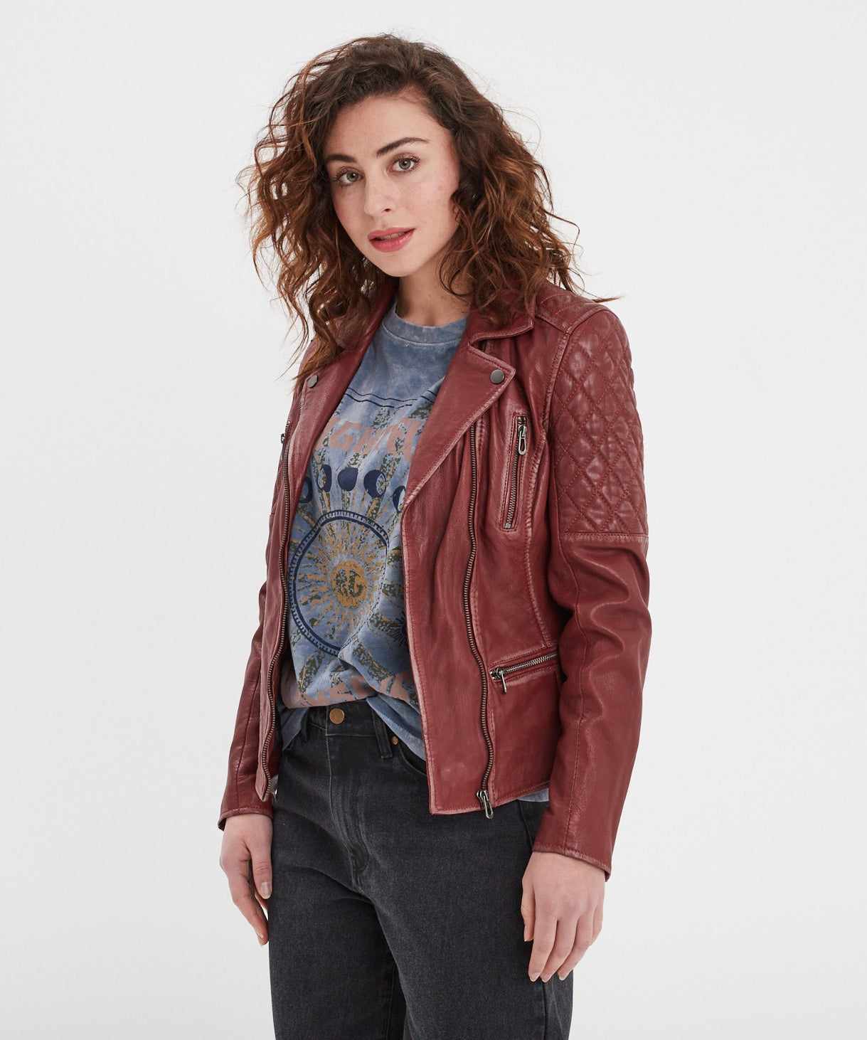 Jerrie victoria - Blouson cuir femme