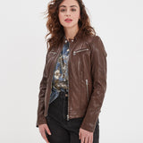 Jolya - Blouson cuir femme