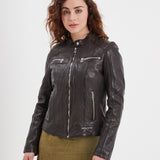 Jolya - Blouson cuir femme