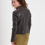 Jolya - Blouson cuir femme