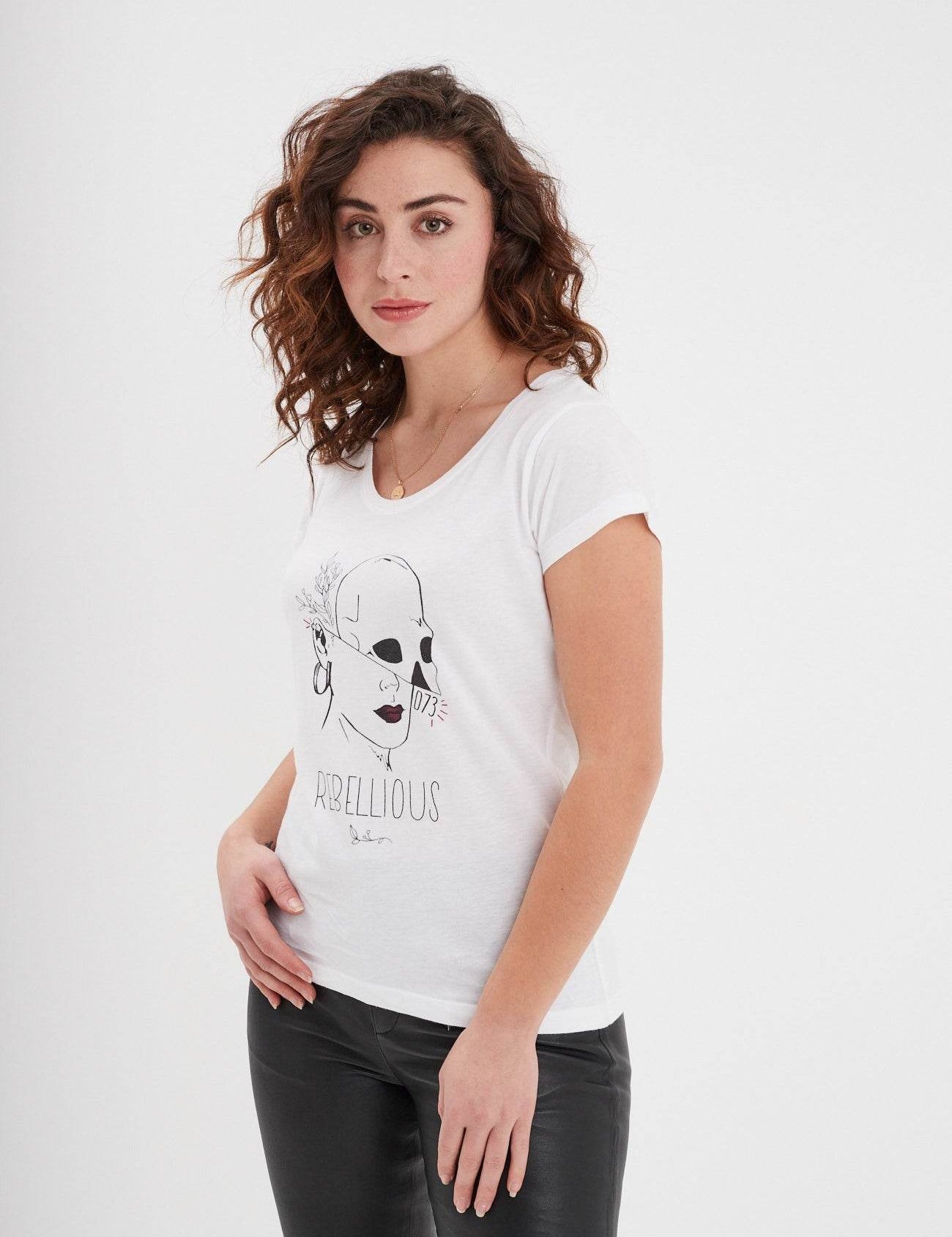 Rebellious - T-shirt moulant femme