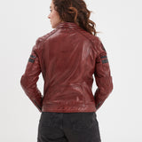 Walkora - Blouson moto vintage femme