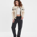 Walkora - Blouson moto vintage femme