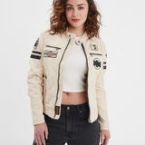 Walkora - Blouson moto vintage femme