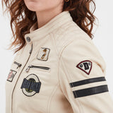 Walkora - Blouson moto vintage femme