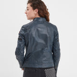 Walkora - Blouson moto vintage femme