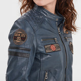 Walkora - Blouson moto vintage femme