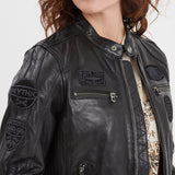 Wartbugy - Blouson moto vintage femme