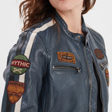 Wartbugy - Blouson moto vintage femme