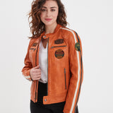 Wartbugy - Blouson moto vintage femme