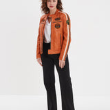 Wartbugy - Blouson moto vintage femme