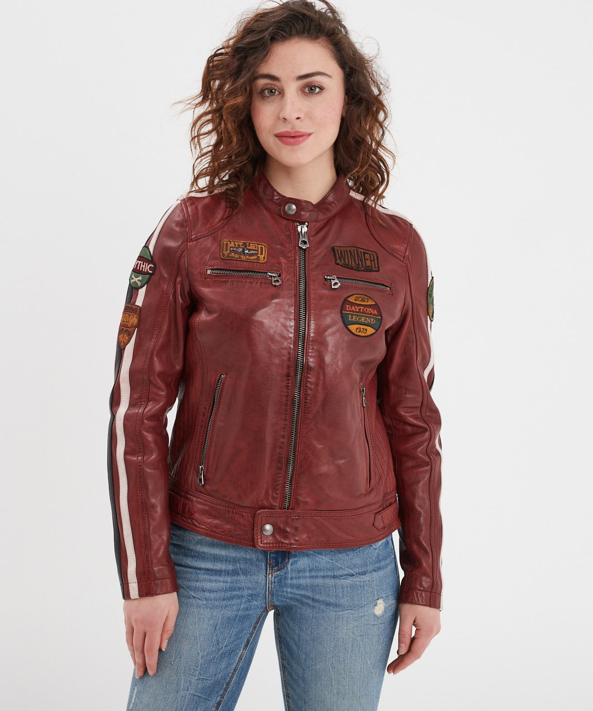 Wartbugy - Blouson moto vintage femme