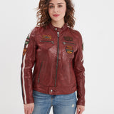 Wartbugy - Blouson moto vintage femme