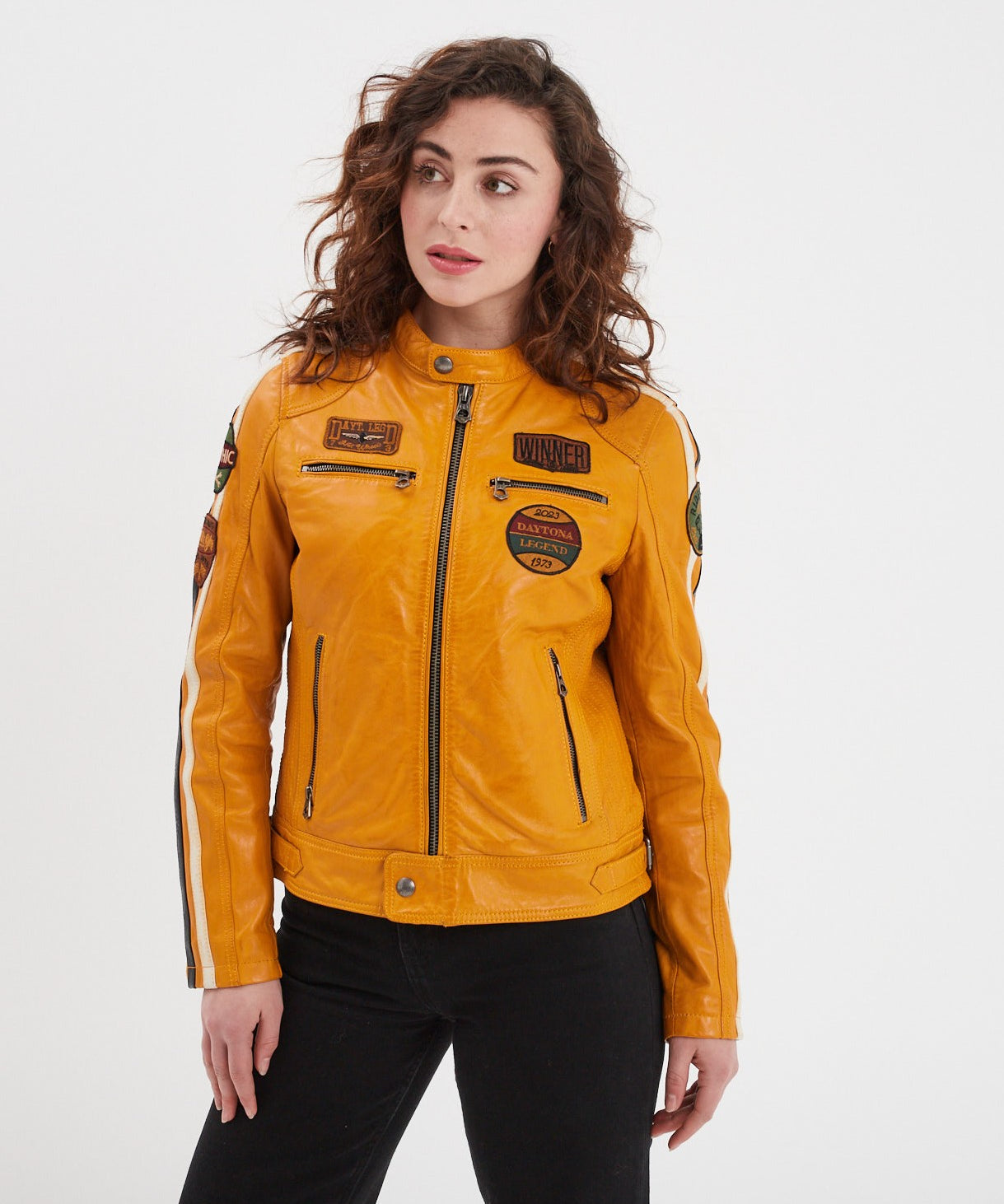 Wartbugy - Blouson moto vintage femme