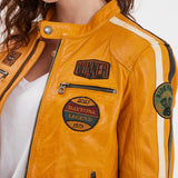 Wartbugy - Blouson moto vintage femme